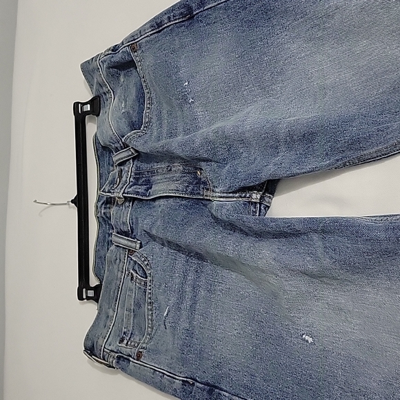 Vintage Men's Levi 514 Jeans | Distressed Blue Stone Washed| Size 34 W 32 L - Picture 7 of 12